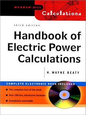cover image of Handbook of Electric Power Calculations